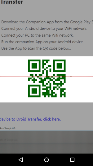 connect droid transfer and transfer companion