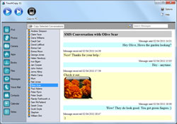 TouchCopy Messages feature screenshot