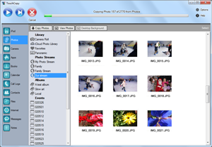 TouchCopy Photos feature screenshot