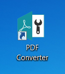 PDF Converter icon on the Desktop