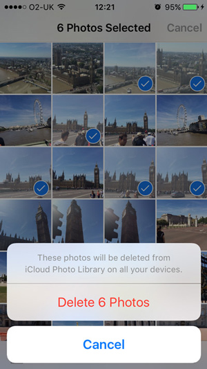 Delete photos from your iPhone