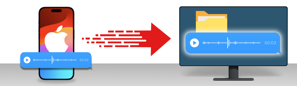 Saving iPhone audio messages