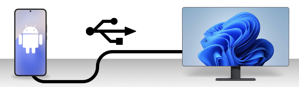 Transfer Files from Android to PC a USB cable