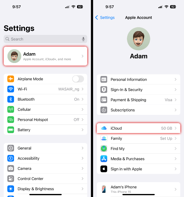 how to backup iphone to icloud on phone