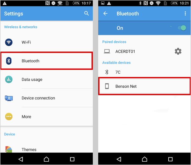 Set up Bluetooth on Android