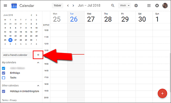 Importing a calendar into Google account