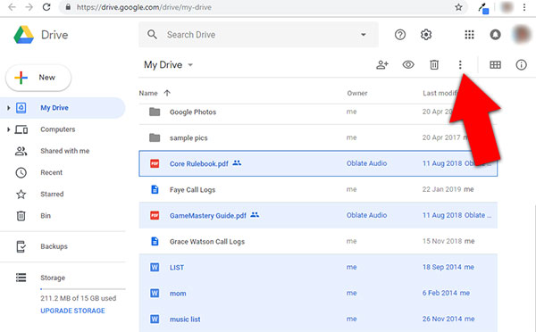 how to download a file from google drive