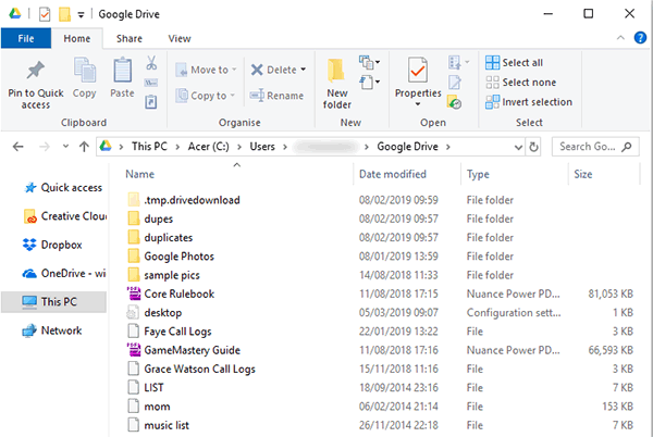 download pictures from google drive to computer