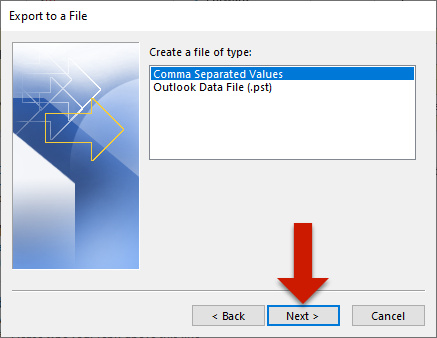 Outlook Export Calendar to CSV