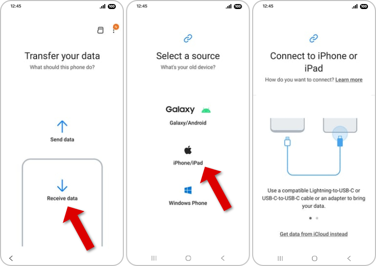 Transferring Messages from iPhone to Android with Samsung Smart Switch