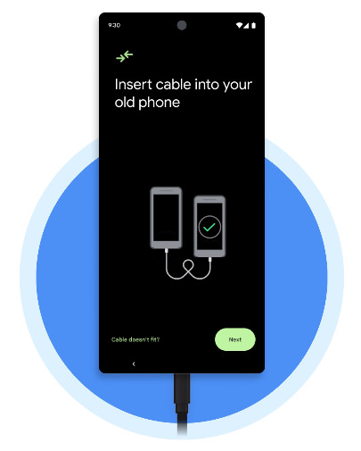 Transfer WhatsApp messages from iPhone to Android with cable