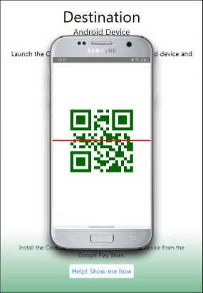 Connect via WiFi with QR code