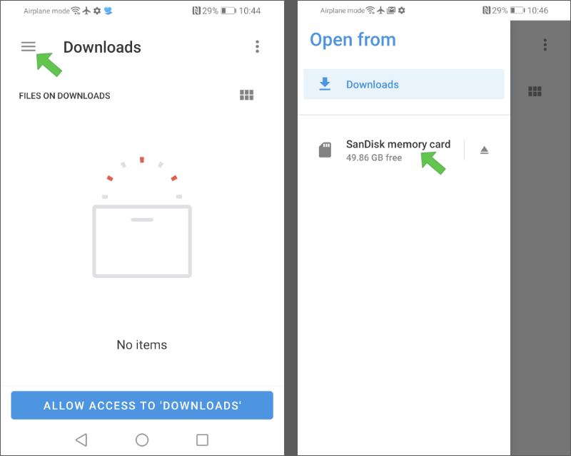 Copy content to SD card Android