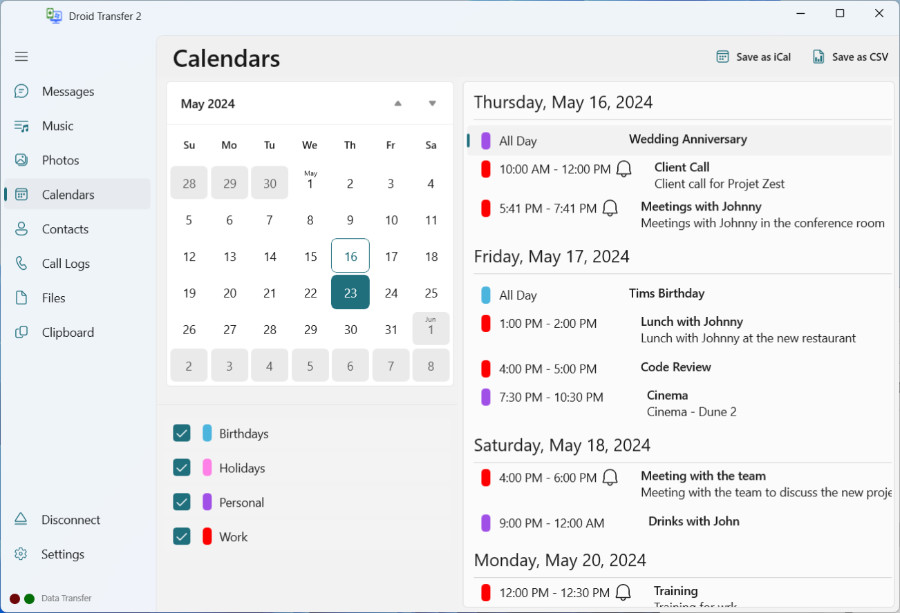 Backup Calendars From Your Android Device And Import In Outlook