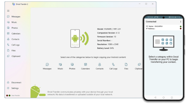 Android Transfer Software - Droid Transfer