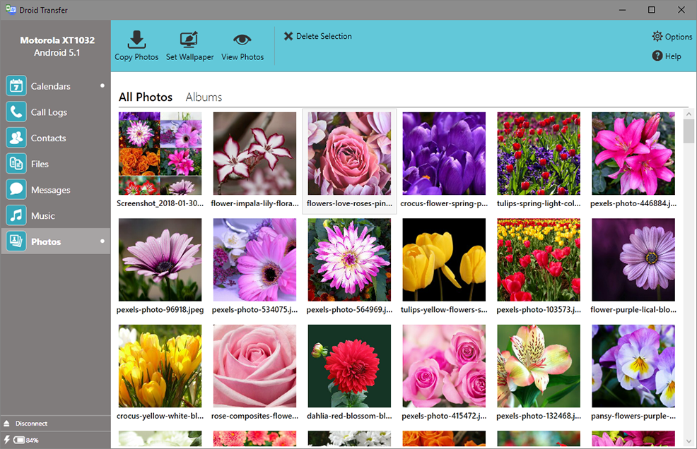 How to transfer photos from phone to laptop