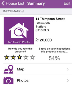 House Inspector showing property summary