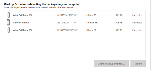 Access iPhone backups on your PC or Mac