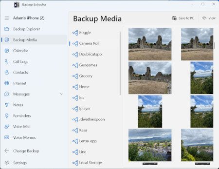 Extract photos, messages and more from iPhone backups
