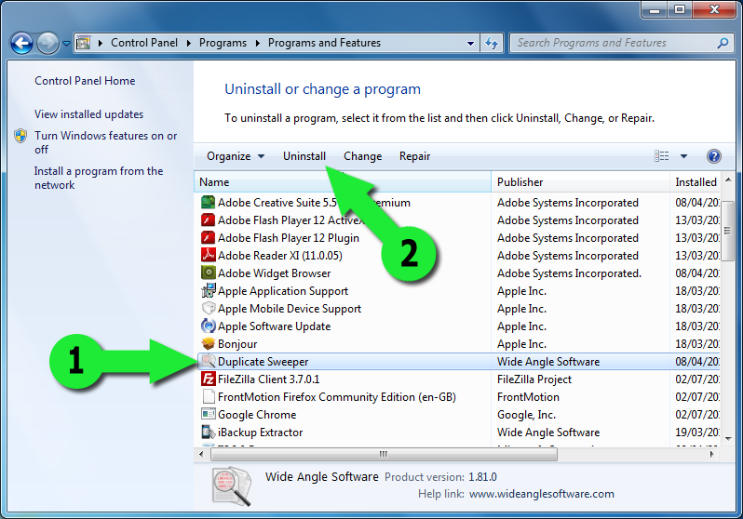 How to uninstall Duplciate Sweeper on Windows PC