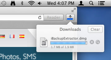 Select Save in the browser download window