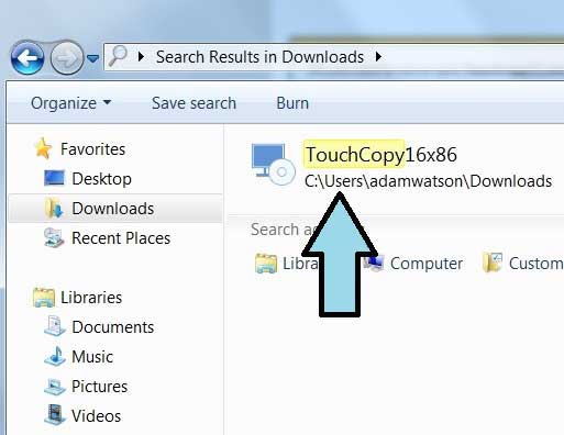TouchCopy installer download to your PC