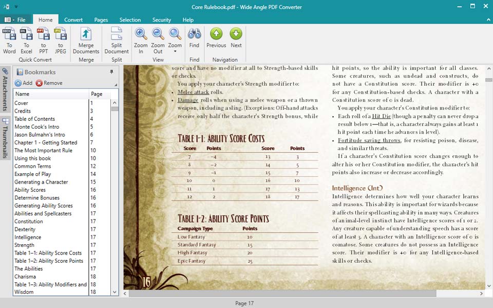 PDF Converter app interface