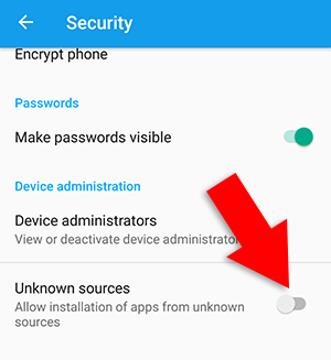 Enabling APK download on Android