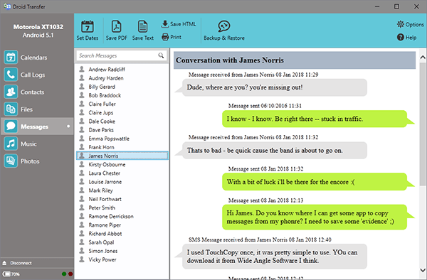 How to Print SMS Conversations on your Android Phone