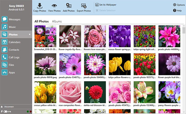 Copy Android Photos to computer