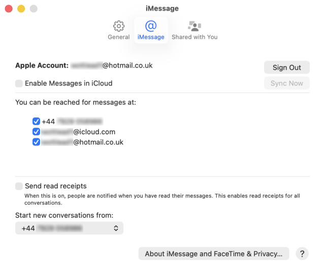 How to set up Messages on Mac