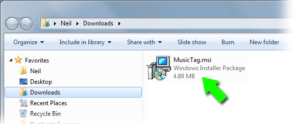 Music Tag installer download to your PC