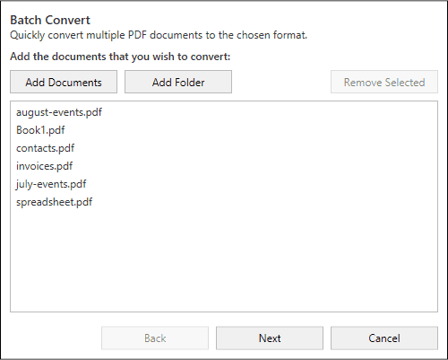 How do I convert multiple PDF to Excel