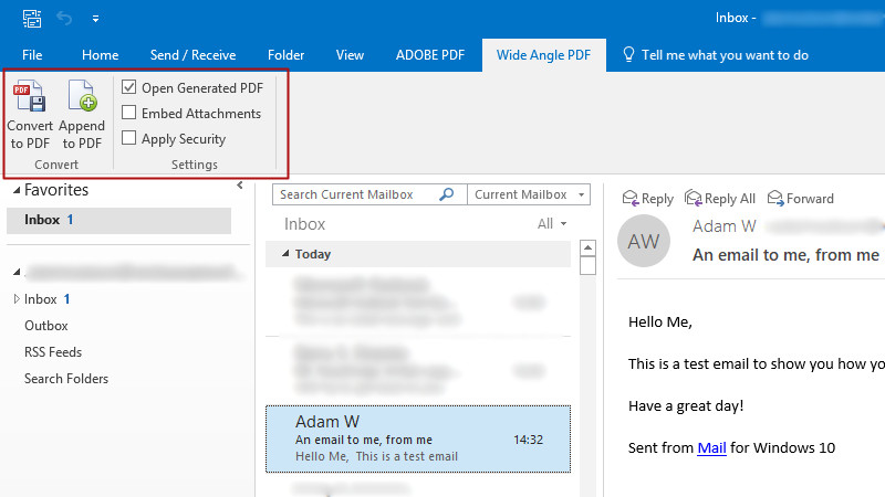 Save a message as a file - Outlook how to download email as pdf