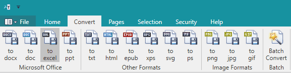 How to save PDF as Excel