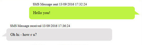 iPhone messages chat bubbles