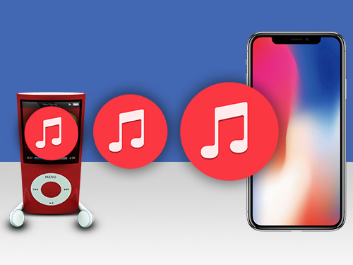 How do I transfer music from old iPod or iOS device to my new iPod or iPhone?