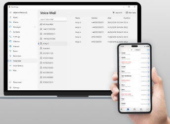 Saving voicemails from iPhone to computer with TouchCopy