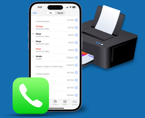 Print iPhone Call Logs