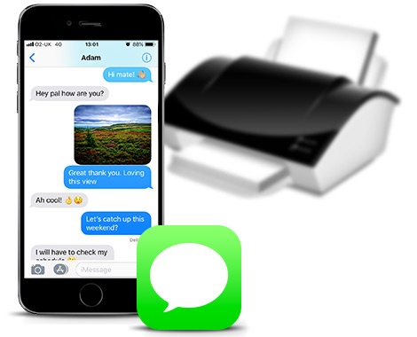 Print iPhone messages