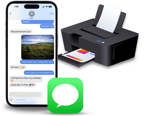 Print iPhone messages